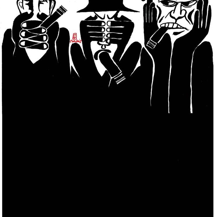 (c) Confais - Monkey Business - encre 20x30