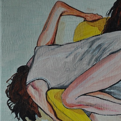 (c) Confais Reflet1 (détail) 40 x 60 cm Acrylique sur toile